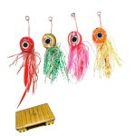 Combo Τεχνητών Tai Rubber NOEBY Free Slide Jig  και Θήκη Μεταφοράς Sea Life Fishing - Image 2