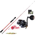 Σετ Ψαρέματος Tai Rubber Slow Jigging Καλάμι NOEBY K5 R 1.83m  c.w:30 - 300gr  95% Carbon και Μηχανισμός NOEBY NONSUCH 1200P Max Drag 25kg - Image 2