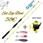 Set Egi boat Oceanic Egi Master 2.10m/c.w: max200gr + Sensei Legend 5000