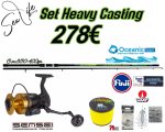 Σετ Ψαρέματος Heavy Casting Καλάμι Oceanic Stelth I και Μηχανισμό Sensei Soltera