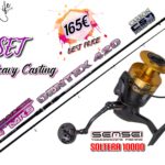 Σετ Ψαρέματος Heavy Casting Καλάμι Oceanic Dentex και Μηχανισμό Sensei Soltera
