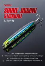 Πλάνος Ψαρέματος NOEBY Shore Jigging Stickbait 110mm 46gr - Image 13