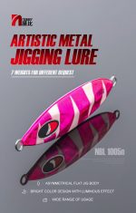 Πλάνος Ψαρέματος NOEBY 40gr Artistic Metal Slow Jigging Lure + NOEBY Assist Hook 1/0 - Image 5