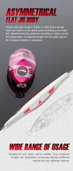 Πλάνος Ψαρέματος NOEBY 40gr Artistic Metal Slow Jigging Lure + NOEBY Assist Hook 1/0 - Image 6