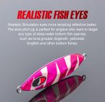 Πλάνος Ψαρέματος NOEBY 60gr / 80gr Artistic Metal Slow Jigging Lure + NOEBY Jigging Twin Assist Hook 2/0 - Image 8