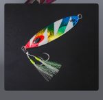 Πλάνος Ψαρέματος NOEBY 60gr / 80gr Artistic Metal Slow Jigging Lure + NOEBY Jigging Twin Assist Hook 2/0 - Image 13