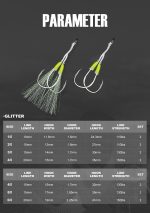 Πλάνος Ψαρέματος NOEBY 60gr / 80gr Artistic Metal Slow Jigging Lure + NOEBY Jigging Twin Assist Hook 2/0 - Image 27