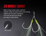 Πλάνος Ψαρέματος NOEBY 60gr / 80gr Artistic Metal Slow Jigging Lure + NOEBY Jigging Twin Assist Hook 2/0 - Image 30