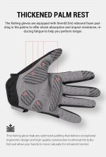 Γάντια Ψαρέματος NOEBY Full Finger Color: Grey / Size: M / L / XL - Image 6