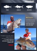 Καλάμι ψαρέματος jigging NOEBY INFINITE JIGGING A7 1.83m C.W:120-300gr / 200 - 500gr - Image 14