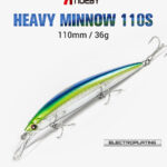 Τεχνητό Δόλωμα NOEBY Heavy Minnow ELECTROPLATING 110mm 36gr