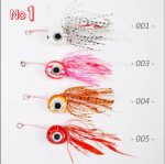 Combo Τεχνητών Tai Rubber NOEBY Free Slide Jig  και Θήκη Μεταφοράς Sea Life Fishing - Image 3