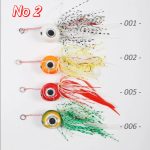 Combo Τεχνητών Tai Rubber NOEBY Free Slide Jig  και Θήκη Μεταφοράς Sea Life Fishing - Image 4