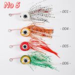 Combo Τεχνητών Tai Rubber NOEBY Free Slide Jig  και Θήκη Μεταφοράς Sea Life Fishing - Image 7