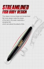 Τεχνητό Δόλωμα NOEBY Sinking Action Minnow 90mm 29gr - Image 9
