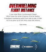 Τεχνητό Δόλωμα NOEBY Sinking Action Minnow 90mm 29gr - Image 6