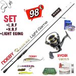 Σετ Ψαρέματος LRF HRF LIGHT EGING Καλάμι NOEBY LEISURE LIGHT GAME και Μηχανισμός RYOBI VIRTUS