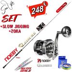 Σετ Ψαρέματος Slow Jigging NOEBY Καλάμι Leisure  και Μηχανισμός  Gainers