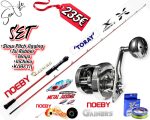 Combo Ψαρέματος NOEBY Slow Jigging Tai Rubber Καλάμι Leisure K5 και Μηχανισμός Gainers