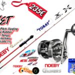 Combo Ψαρέματος NOEBY Slow Jigging Tai Rubber Καλάμι Leisure K5 και Μηχανισμός Gainers