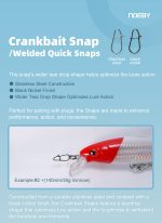 Παραμάνες Ψαρέματος NOEBY Stainless Steel CrankBait Snaps L / M / S - Image 3