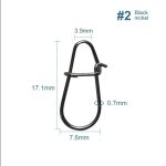 Παραμάνες Ψαρέματος NOEBY Stainless Steel CrankBait Snaps L / M / S - Image 7