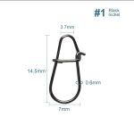 Παραμάνες Ψαρέματος NOEBY Stainless Steel CrankBait Snaps L / M / S - Image 10