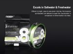 Νήμα Ψαρέματος NOEBY EXENSE PRO x8 300m (Light Green) - Image 4