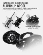 Μηχανισμός Ψαρέματος Bait Casting NOEBY Leisure Power 7.5:1 / Max Drag 13kg - Image 10