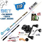 Σετ Ψαρέματος Tai Rubber / Καθετής Καλάμι Oceanic Maximo 1.90m / c.w:8-15lb Fuji Guides και Μηχανισμός NOEBY Leisure Power 7.5:1 / Max Drag 13kg