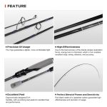 Σετ Ψαρέματος Spinning Καλάμι NOEBY KEEN FORCE Carbon 2.59m 2.75m 2.90m / C.W 5-25gr / 7-35gr και Μηχανισμός Oceanic Dalibor 3000 / 4000 Max Drag 10kg - Image 9