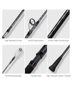 Καλάμι Ψαρέματος Slow Jigging Speed Jigging Ζοκα NOEBY Infinite A6 Carbon 1.91m CW:150 - 350gr Fuji Guides Max Drag:21kg - Image 3