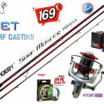Σετ Ψαρέματος Surf Casting Καλάμι NOEBY SURF MASTER ΑΧ 4.25m C.W:80-220gr και Μηχανισμός Oceanic Atom 10000