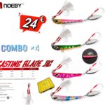 Πλάνοι Ψαρέματος NOEBY Casting Blade Jig Combo x4 και Θήκη τεχνητών M Sea Life Fishing
