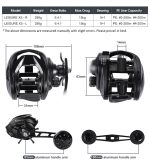 Μηχανισμός Ψαρέματος Bait Casting NOEBY Leisure X5 Max Drag 15 kg - Image 3