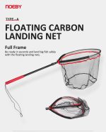 Απόχη Ψαρέματος Σπαστή 1.22m NOEBY FLOATING CARBON LANDING NET - Image 4