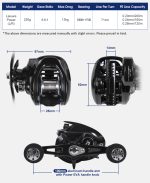 Μηχανισμός Ψαρέματος Bait Casting NOEBY Leisure Power 7.5:1 / Max Drag 13kg - Image 11