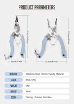 Πενσάκι Ψαρέματος NOEBY Steinless Steel 14cm 55gr - Image 3