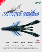 Σιλικονούχα Καραβιδάκια DYY Kicker Craw Lure 10.5cm 8.8g - Image 3