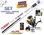 Σετ Ψαρέματος Vertical Jigging Καλάμι NOEBY LT JIGGING 1.91m C.W:Max 200gr Fuji Guides και Μηχανισμός NOEBY LEGEND 5000 / 6000 Max Drag 25kg