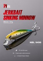 NOEBY JerkBait Sinking Minnow 90mm 21gr - Image 10