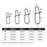 Παραμάνες Ψαρέματος NOEBY Stainless Steel Lock Snap - Image 3