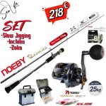 Σετ Ψαρέματος Slow Jigging Καλάμι NOEBY LEISURE 1.96m C.W: 30 - 260gr και Μηχανισμός NOEBY NONSUCH 1200P Max Drag 25kg