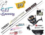Σετ Ψαρέματος Spinning Καλάμι NOEBY Keen Force 2.59m 2.75m 2.90m C.w: 7-35gr και Μηχανισμός NOEBY INFINITE V9 3000 - 4000 Max Drag 10kg