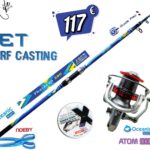 Σετ Ψαρέματος Surf Casting Καλάμι Oceanic Thalassa 3.90m  4.20m 4.50m και Μηχανισμός Oceanic ATOM 10000