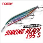 NOEBY Sinking Heavy Minnow 135mm 41gr