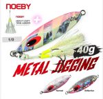Πλάνος Ψαρέματος NOEBY 40gr Artistic Metal Slow Jigging Lure + NOEBY Assist Hook 1/0