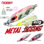 Πλάνος Ψαρέματος NOEBY 40gr Artistic Metal Slow Jigging Lure + NOEBY Assist Hook 1/0