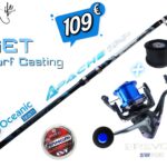 Σετ Ψαρέματος Surf Casting Καλάμι Oceanic Team APACHE 4.00m / 4.20m C.W: Max 150gr Και Μηχανισμός Oceanic EREVOS 9000 SW Max Drag 15kg