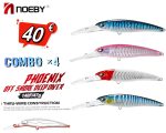 Ψαράκια Συρτής NOEBY Phoenix Off Shore Deep Diver 140mm 47gr Combo x4